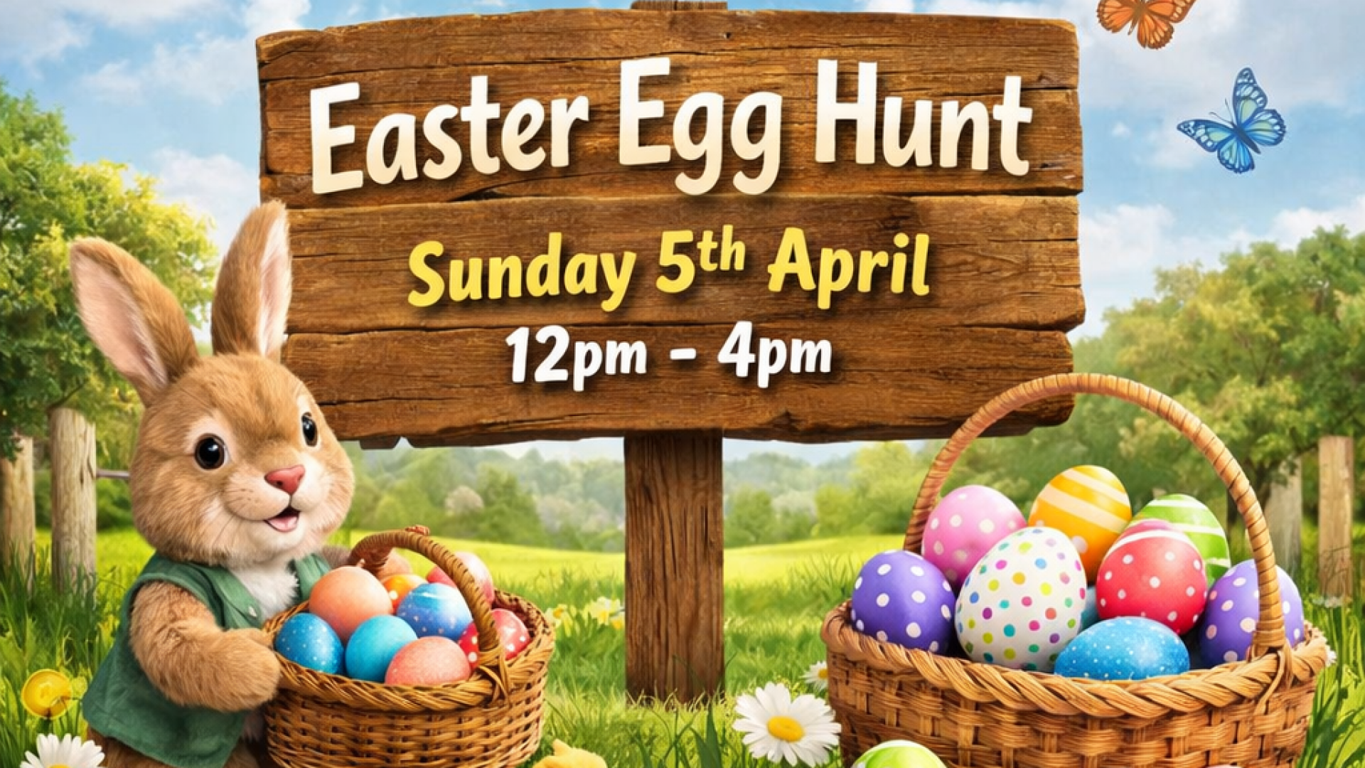 Easter egg hunt at The Fleece